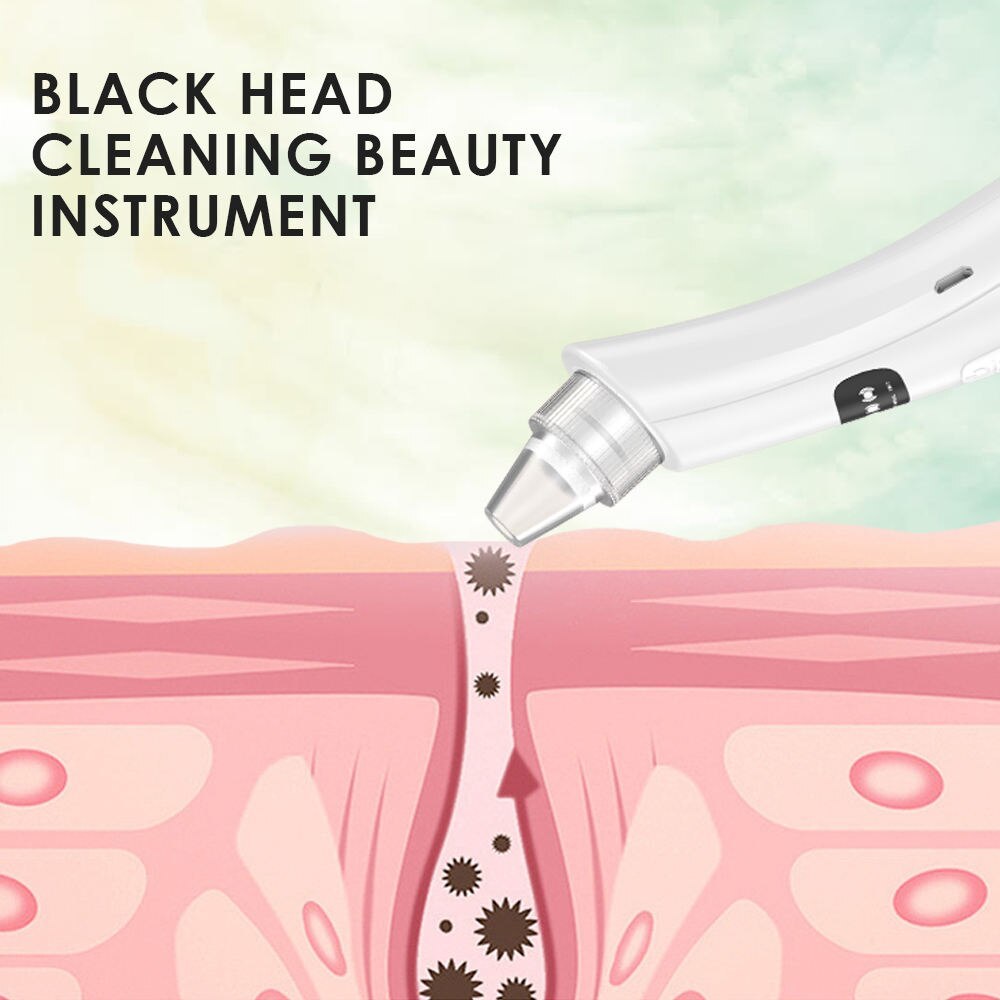 Fast Drop Shipping 3 Suction Mode Face Cleansing Beauty Machine Dead Skin Remover Face Vacuum Blackhead Removal Skin