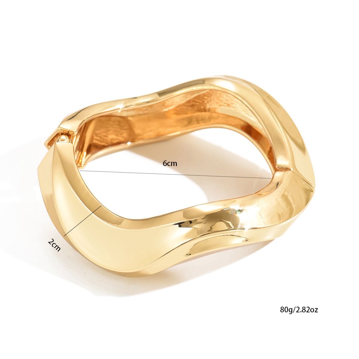Elegant Sculpted Gold Bracelet Modern Statement Jewelry For Every Occasion