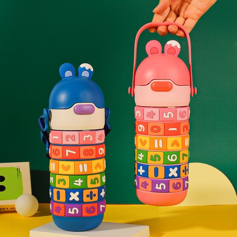 Children's Creative Education Thermos Cup Kindergarten Baby Drop-proof And Portable Cartoon