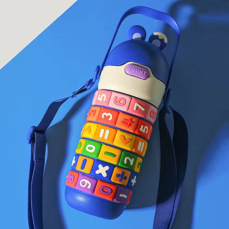 Children's Creative Education Thermos Cup Kindergarten Baby Drop-proof And Portable Cartoon