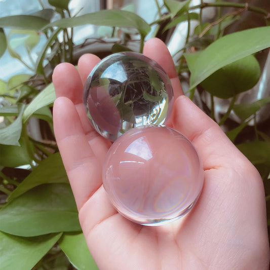 Clear Acrylic Contact Juggling Ball for Beginners Kids Mini Transparent Practice Juggling Ball for Small Hands