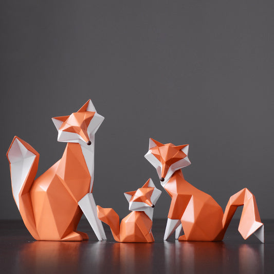 Modern Minimalist Fox Animal Ornaments