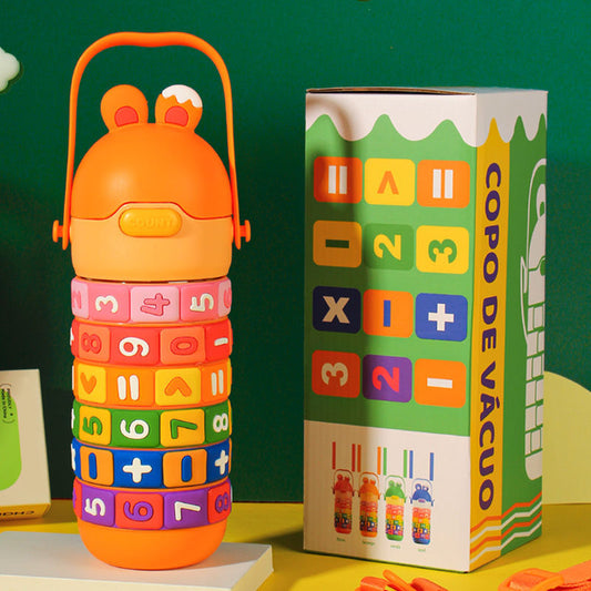 Children's Creative Education Thermos Cup Kindergarten Baby Drop-proof And Portable Cartoon