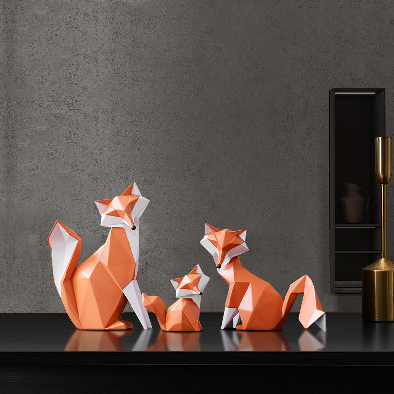 Modern Minimalist Fox Animal Ornaments